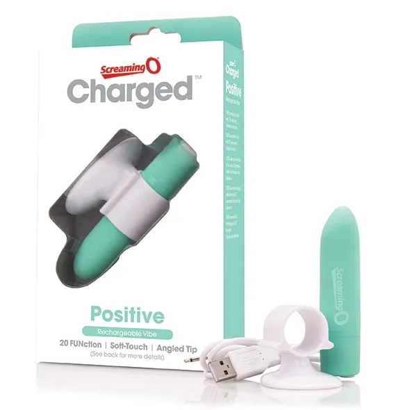 Sexshop - The Screaming O Charged Positive Vibe  Zielony - Wibrator klasyczny - online