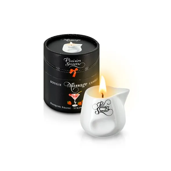 Sexshop - Plaisirs Secrets Massage Candle  Truskawkowe Daiquiri - Zapachowa świeca do masażu - online