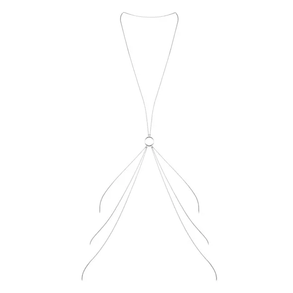 Sexshop - Bijoux Indiscrets Magnifique 8 Body Chain Srebrny - Łańcuszek ozdobny - online