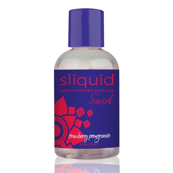 Sexshop - Sliquid Naturals Swirl Lubricant 125 ml Truskawka i Granat - Smakowy środek nawilżający - online