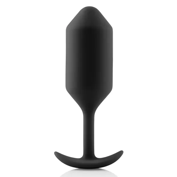 Sexshop - B-Vibe Snug Plug 3 Czarny - Plug analny z obciążnikiem - online