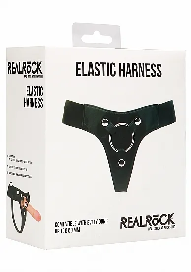UPRZĄŻ DO PENETRACJI realrock SKÓRA - Elastic Harness