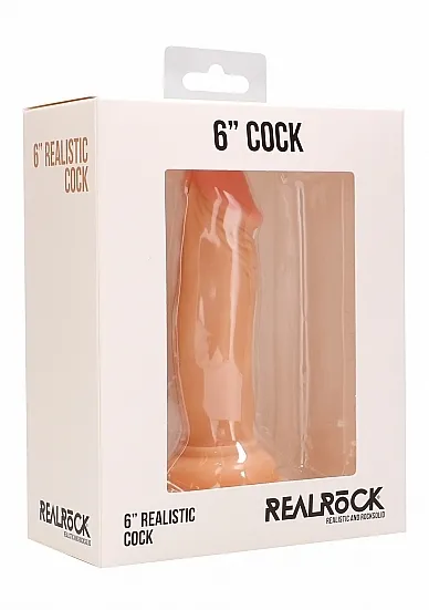 Realrock PENIS dildo 6" Mały wariat  - Realistic Cock - 6" - Skin