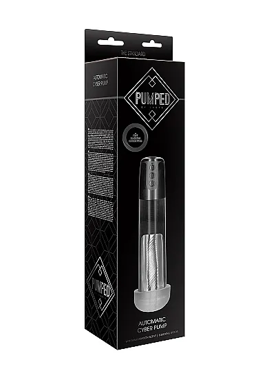 SHOTS pompka DO MASTURBACJI silna erekcja - Automatic Cyber Pump with Masturbation Sleeve - Transparent