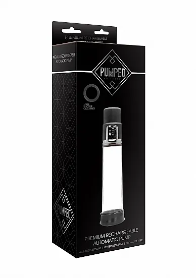 AUTOMATYCZNA pompka do POWIĘKSZANIA PENISA - Premium Rechargeable Automatic Pump - Transparent