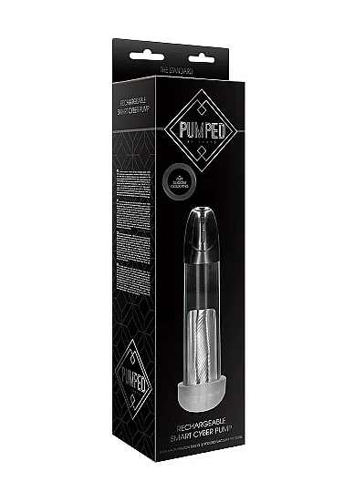 POMPKA DO PENISA z masturbatorem - Recharcheable Smart Cyber Pump with sleeve - Transparent