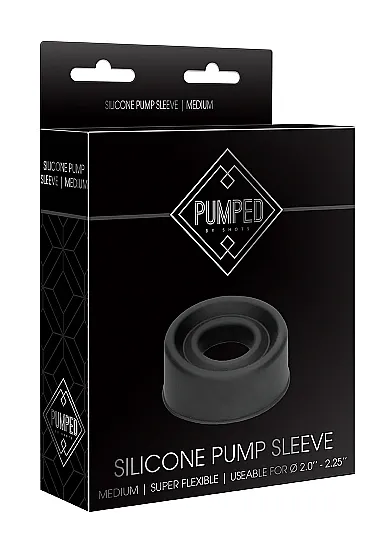 Uszczelka do POMPKI rękaw ścieśniający M - Silicone Pump Sleeve Medium - Black
