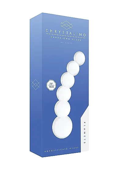 ZATYCZKA ANALNA z Borokrzemianu SZKLANA PLANETS - Planets - White