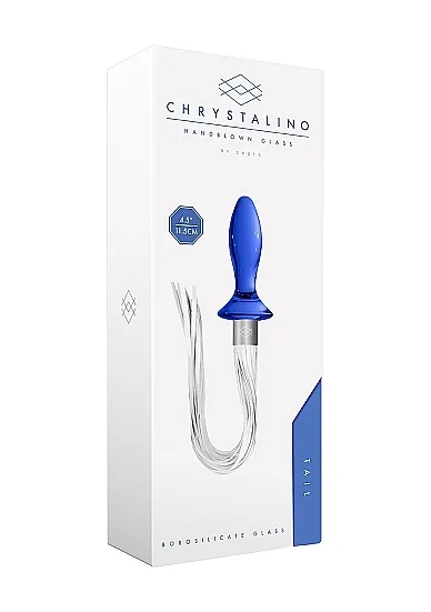 ZATYCZKA ANALNA z Borokrzemianu SZKLANA TAIL - Tail - Blue