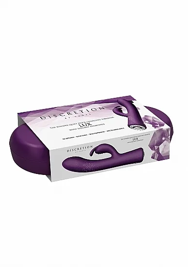 WIBRATOR stymulujący ŁECHTACZKĘ 10 trybów pracy - Rabbit - Lux - Purple