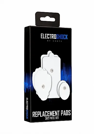ELEKTRODY DO EKEKTROSTYMULACJI 6 SZTUK - Replacement Pads - White