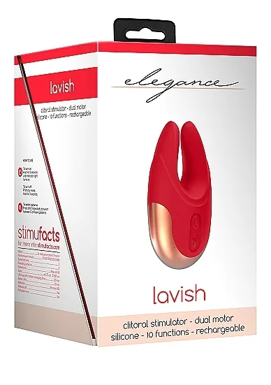 Stymulator łechtaczki MOCNY Lavish - Dual Motor Clitoral Stimulator - Lavish - Red