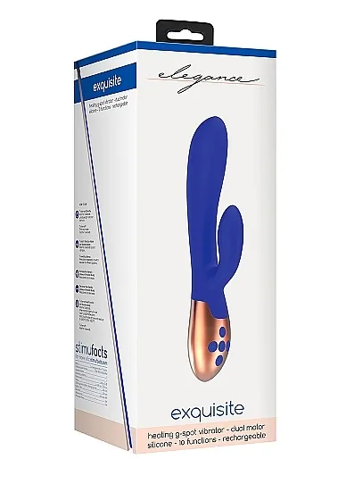 Podgrzewany wibrator punktu G Exquisite - Heating G-Spot Vibrator - Exquisite - Blue