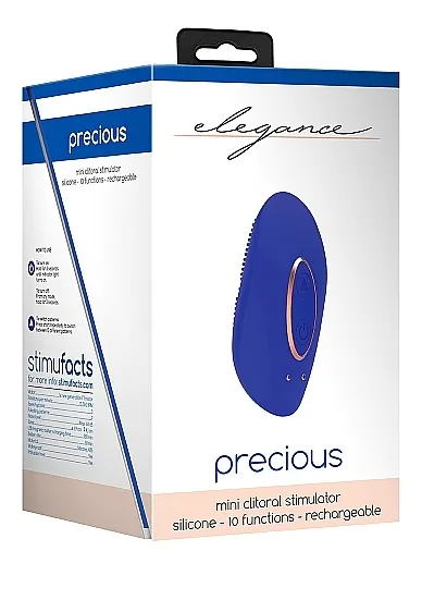 STYMULATOR ŁECHTACZKI Precious - Mini Rechargeable Clitoral Stimulator - Precious - Blue