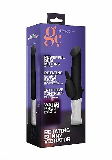 Wibrator KRÓLICZEK stymulacja ŁECHTACZKI  - Rotating Bunny Vibrator - Black
