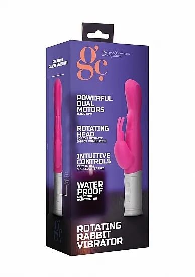 Wibrator KRÓLICZEK stymulacja ŁECHTACZKI  punkt G - Rotating Rabbit Vibrator - Pink