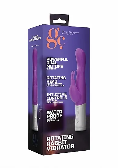 Wibrator KRÓLICZEK stymulacja ŁECHTACZKI  punkt G - Rotating Rabbit Vibrator - Purple
