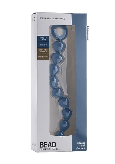 ŁAŃCUSZEK korale ANALNE - Bead Chain - Blue