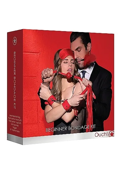 ZESTAW BONDAGE dla par Beginners Bondage Kit - Beginners Bondage Kit - Red
