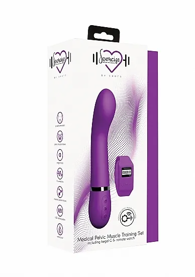 WIBRATOR do ćwiczenia mięśni Kegla WIBRUJĄCE GSPOT - Kegel G - Purple