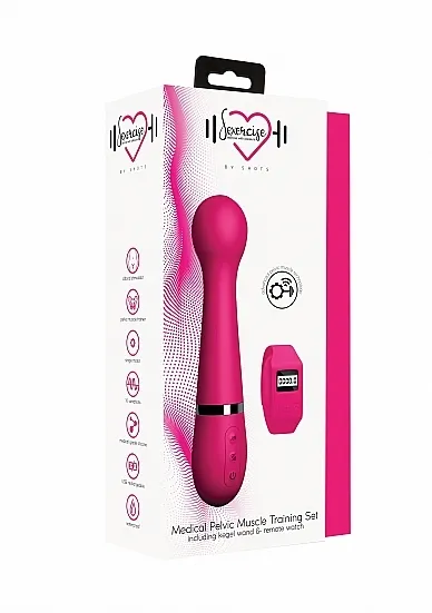 MASAŻER do ćwiczenia mięśni Kegla STYMULACJA - Kegel Wand - Pink