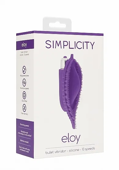 WIBRATOR mini STYMULATOR ŁECHTACZKI ELOY - ELOY Bullet vibrator - Purple
