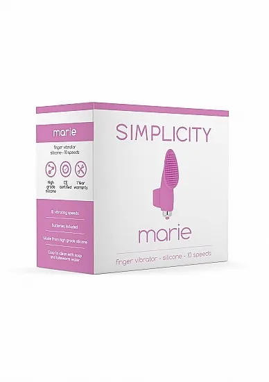 WIBRATOR na palec masażer łechtaczki MARIE - MARIE Finger vibrator - Pink