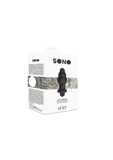 ZATYCZKA ANALNA No. 57 WIBRUJĄCA - No. 57 - Anal Vibrator - Black