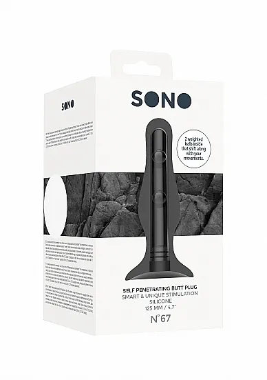 PLUG KOREM ZATYCZKA ANALNA No. 67 - No. 67 - Self Penetrating Butt Plug - Black