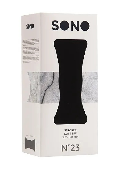 MASTURBATOR prążkowane wypełnienie No.23 - No.23 - Stroker - Black