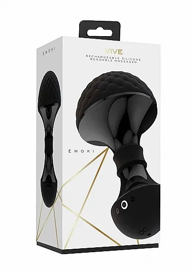 Luksusowy MASAŻER ŁECHTACZKI Enoki - Enoki - Bendable Massager - Black