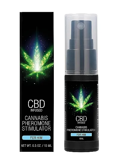 Feromony z olejem konopnym dla mężczyzn - CBD Cannabis Pheromone Stimulator For Him - 15ml