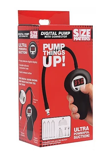 Cyfrowa pompka ze złączem - Digital Pump with Connector - Black