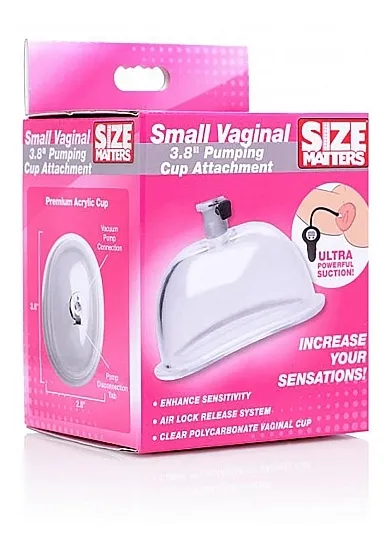 Nasadka do pompowania pochwy - Small Vaginal 3.8 Inch Pumping Cup Attachment - Transparent
