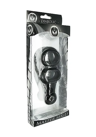 Pierścień na penisa i jądra AC580 - Diabolic