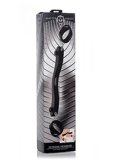 Dyby-Kajdanki na kostki z ogranicznikiem ruchu Extreme Humbler Pokorna Uległość AF218 - Extreme Humbler with Ankle Restraints