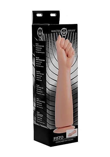 Cieliste dildo w kształcie zaciśniętej pięści AF833 - Fisto Clenched Fist Dildo - Flesh