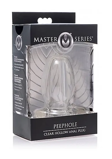 Przezroczysty przelotowy korek analny Gape Glory AF816-Small - Gape Glory Clear Hollow Anal Plug - Transparent