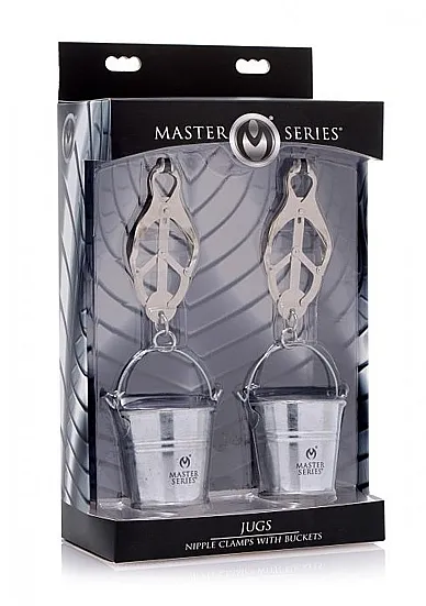 Zaciski na sutki wiaderka - AF231 - Jugs Nipple Clamps with Buckets