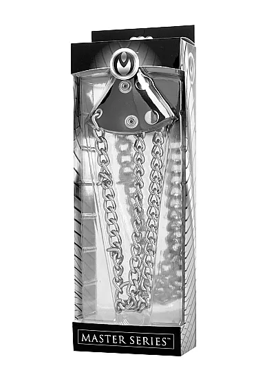 Skórzany pasek na jądra, rozciągacz- ST210 - Leather Parachute Ball Stretcher