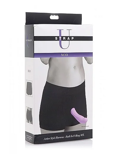 Uprząż w stylu bokserek + wbudowany pierścień M/L - czarne AE810-M/L-Mod Active Style Harness + Built In O Ring M/L