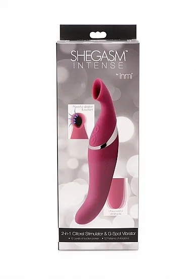 Stymulator łechtaczki ze ssaniem - Ssący masażer - Shegasm Intense - Różowy AF599