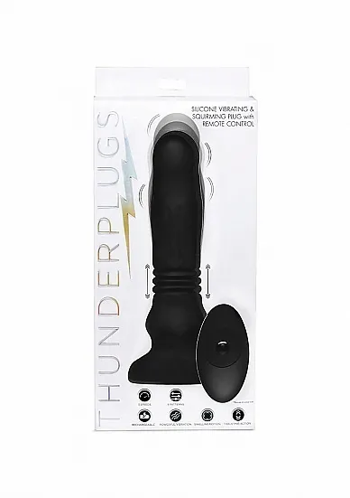 Profesjonalny stymulator prostaty wejście-wyjście - Silicone Swelling & Thrusting Plug - AF949