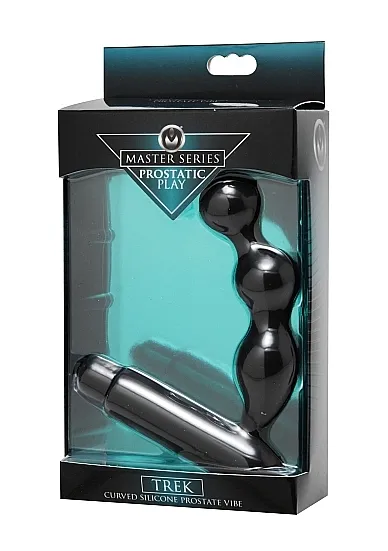 Zakrzywiony silikonowy masażer prostaty - Trek - Curved Silicone Prostate Vibe - AE634