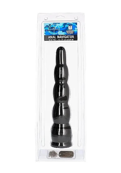 Profilowane dildo analne Anal Navigator - Anal Navigator - Black - Czarny NAV56B