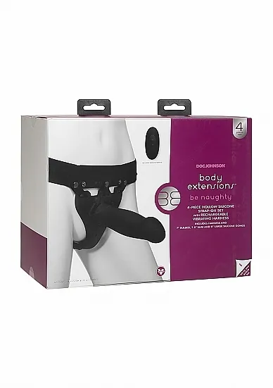 Wibrująca Przedłużka na Penisa -BE Naughty - Black -czarna 0801-05-BX