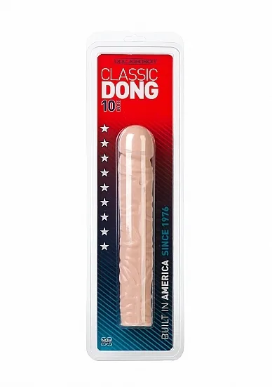 Długi Realistyczny Penis - Cielisty - 0263-01-CD - Classic Dong - 10 Inch - Flesh