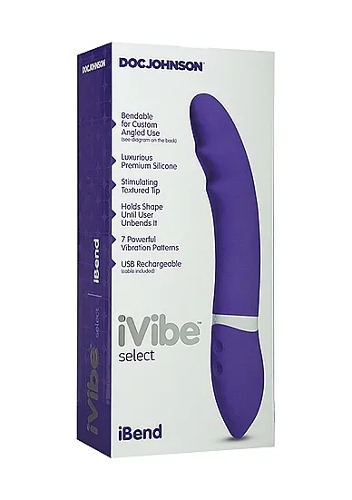 Wibrator Dowolnie Wyginany - Fioletowy 6027-12-BX - iVibe Select - iBend - Purple