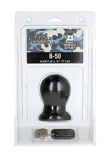 B-50 - Okrągły Nabój analny - śrut - Czarny AIR07B