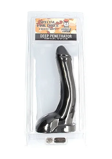 Penis do penetracji analnej - Czarny SPT75B - Deep Penetrator - Black